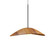 Oyster One Light Pendant in Teak (486|154712)