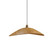 Oyster One Light Pendant in Louro Freijo (486|154609)