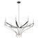 Sussex Eight Light Chandelier in Polished Nickel, Black (577|207887A)