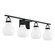 Mansfield Four Light Vanity in Matte Black (577|207853A)
