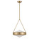 Agate Three Light Pendant in Champagne Gold, Clear Holophane (577|207426A)