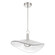 Novella LED Convertible Pendant in Polished Nickel, Clear Ribbed (577|207394A)