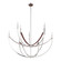 Sussex Nine Light Chandelier in Polished Nickel, Dark Brown (577|207375A)