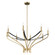 Sussex Eight Light Chandelier in Champagne Gold, Black (577|207369A)