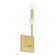 Montclair One Light Wall Sconce in Brushed Gold, White (577|207362A)