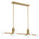 Stockholm Eight Light Linear Chandelier in Champagne Gold (577|207355A)