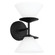 Tremolo Two Light Vanity in Matte Black, Champagne Gold (577|207321A)