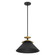 Tremolo One Light Pendant in Textured Black, Champagne Gold (577|207318A)