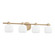 Valentina Four Light Vanity in Champagne Gold, Etched Opal (577|207019A)