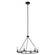 Jared Six Light Chandelier in Matte Black (577|206953A)