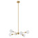 Helena Six Light Pendant in Brushed Gold (577|206941A)