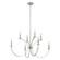 Florian Eight Light Chandelier in Polished Nickel, Clear (577|206934A)