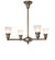 Revival Four Light Chandelier in Antique Brass (57|295175)
