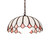 Daisy One Light Pendant in Craftsman Brown, Highlighted Mahogany Bronze (57|295163)