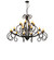 Sienna 18 Light Chandelier in Solar Black (57|292425)
