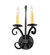 Valetta Two Light Wall Sconce in Blackwash (57|291600)