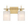 Two Light Bathroom Vanity in Natural Brass (446|M80083NB)