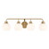 Four Light Bathroom Vanity in Natural Brass (446|M80082NB)