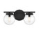 Two Light Bathroom Vanity in Matte Black (446|M80046MBK)