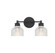 Mbath Two Light Bathroom Vanity in Matte Black (446|M80034MBK)
