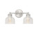 Mbath Two Light Bathroom Vanity in Brushed Nickel (446|M80034BN)