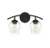 Mbath Two Light Bathroom Vanity in Matte Black (446|M80031MBK)