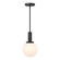 One Light Pendant in Matte Black (446|M7050MBK)