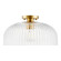 One Light Semi-Flush Mount in Natural Brass (446|M60080NB)