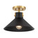 One Light Semi-Flush Mount in Matte Black and Natural Brass (446|M60078MBKNB)