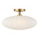 One Light Semi-Flush Mount in Natural Brass (446|M60075NB)