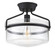 Msemi One Light Semi-Flush Mount in Matte Black (446|M60011MBK)