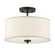 Msemi Two Light Semi-Flush Mount in Oil Rubbed Bronze (446|M60008ORB)