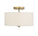 Msemi Two Light Semi-Flush Mount in Natural Brass (446|M60008NB)