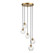 Five Light Chandelier in Natural Brass (446|M10095NB)