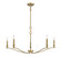 Five Light Chandelier in Natural Brass (446|M10086NB)