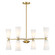 Eight Light Chandelier in Natural Brass (446|M100126NB)