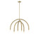 Six Light Chandelier in Natural Brass (446|M100115NB)