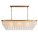 Venetian Lacefall 11 Light Linear Chandelier in Brushed Siena Gold (374|H26110L48)