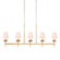 Rosalba Five Light Chandelier in Gold leaf (374|H231075G)