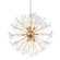 Sancia Ten Light Chandelier in Warm Brass (374|H21104G10BR)