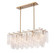 Flavia Seven Light Chandelier in Winter Brass (374|H201075)