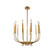 Amelia Ten Light Chandelier in Gild Laurel Leaf (374|H2010110)