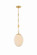 Nell One Light Pendant in Aged Brass (428|H1146701SAGB)