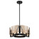 Aenon Three Light Chandelier in Matte Black (62|31643BLKAWG)