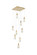 Amora LED Pendant in Satin Gold (173|1013S20SG02CR)