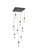 Amora LED Pendant in Black (173|1013S20BK22ST)