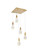 Amora LED Pendant in Satin Gold (173|1013S16SG02CR)
