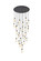 Amora LED Chandelier in Black (173|1013G42BK22ST)