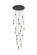 Amora LED Chandelier in Black (173|1013G32BK02CR)