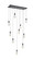 Amora LED Pendant in Black (173|1013D42BK02CR)